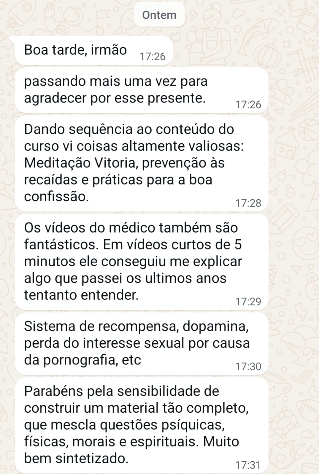 Depoimento 1 - Resultado real